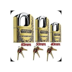 Mindy Heavy duty shrouded anti burglar top security lock padlock With 3 Keys
