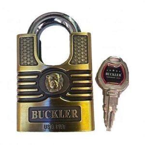1 Buckler Fortified Hardened Padlock - Antic Gold 70mm