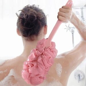 2 (2) Long Handle Back Brush Body Scrubber Brush Shower Brush Loofah