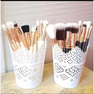 Multipurpose Plastic Storage Container - Decorative Flower Vase, Spoon Holder, Or Desk Organizer For Home & Office
