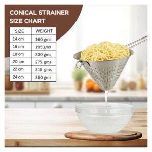 3 Heavy Duty Stainless Steel V Shape Conical Strainer