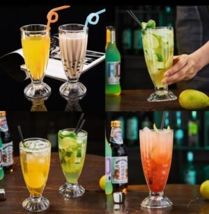 IMG-20261012-WA0011 Milk shake glass smoothie glass/juice set Clear: 380ml flask